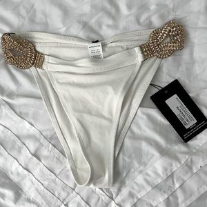 NEW pretty little thing high rise bikini bottom